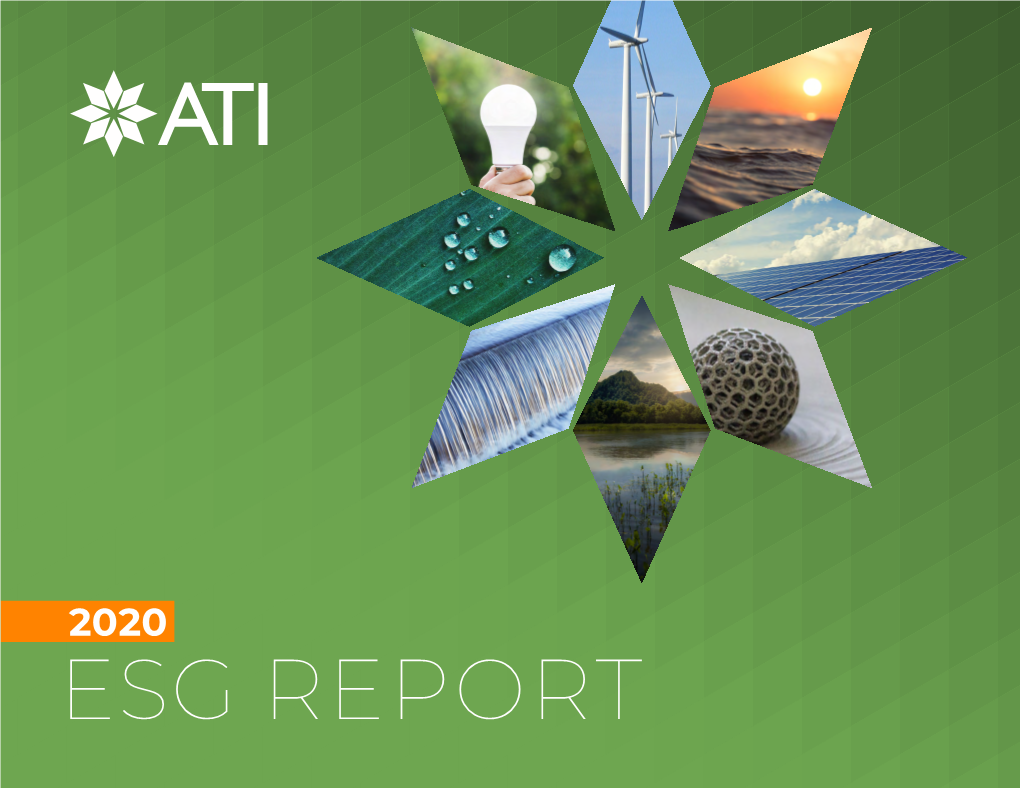 2020 Esg Report Message from Ceo