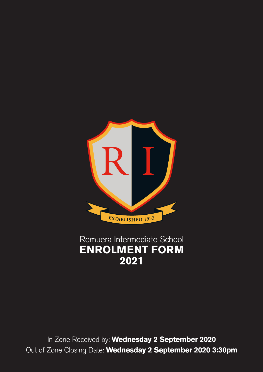 Remuera Intermediate School ENROLMENT FORM 2021