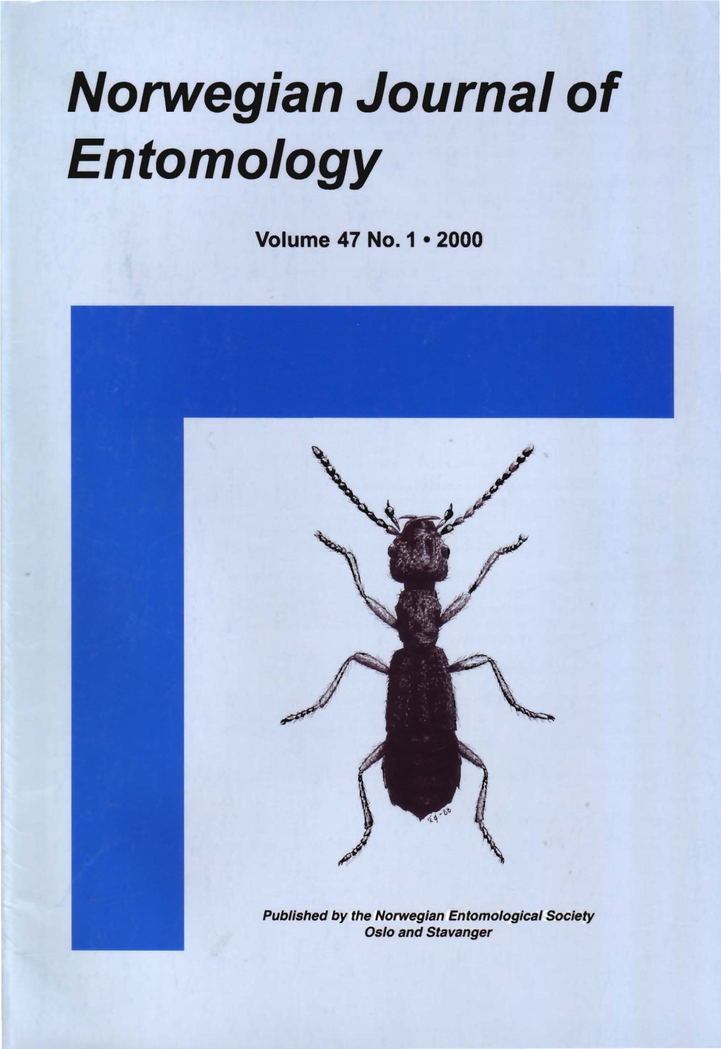 Norwegian Journal of Entomology