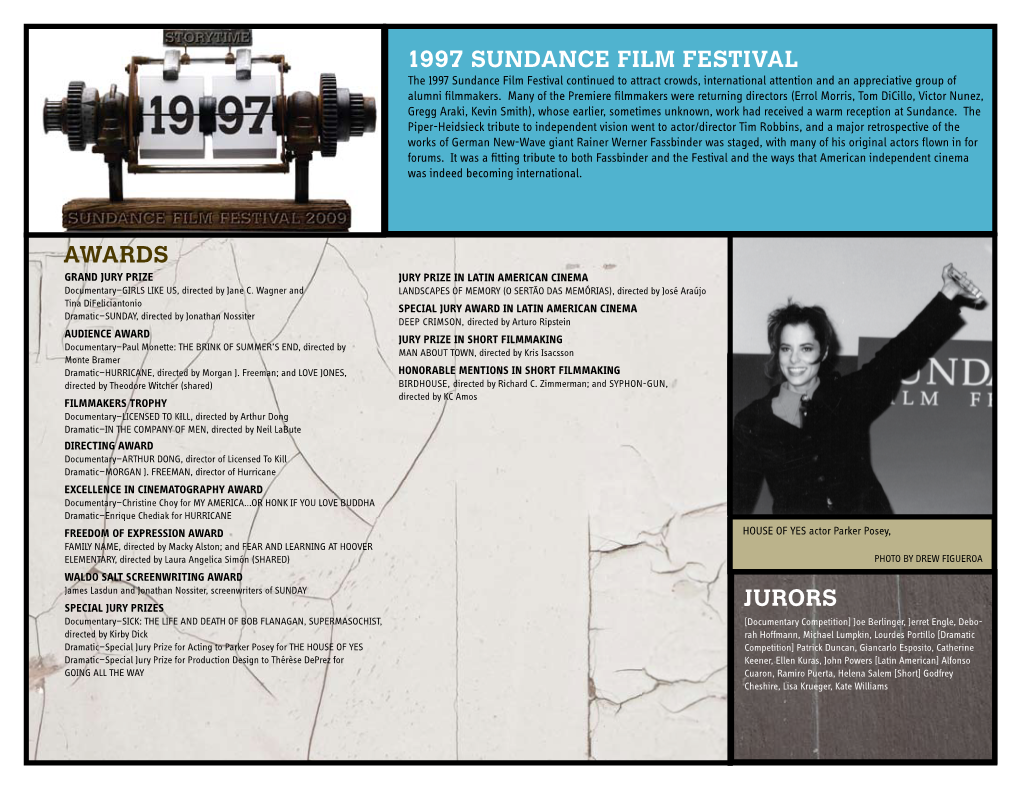 1997 Sundance Film Festival Awards Jurors