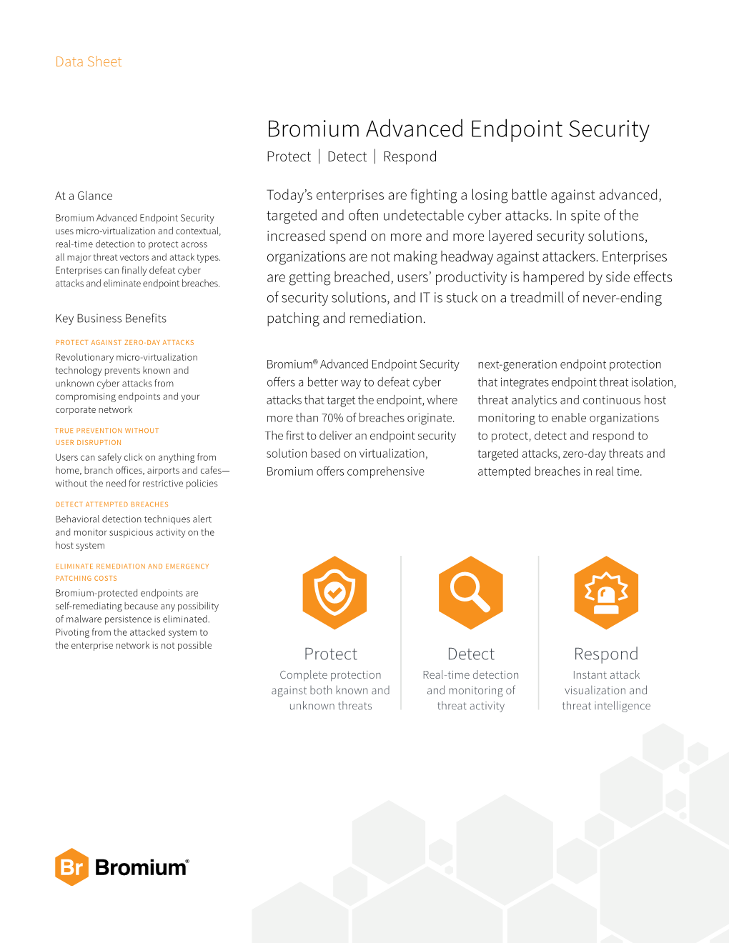 Bromium Advanced Endpoint Security Protect | Detect | Respond
