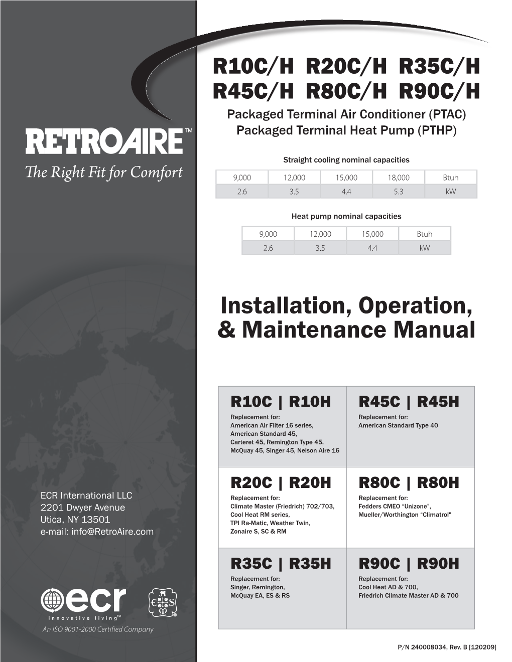 Installation, Operation, & Maintenance Manual