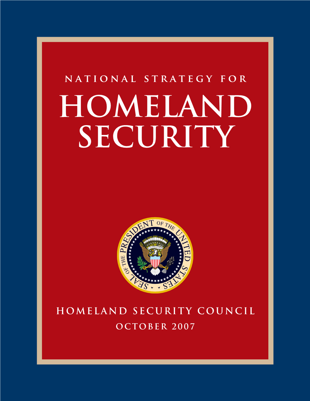 National Strategy for Homeland Security 2007