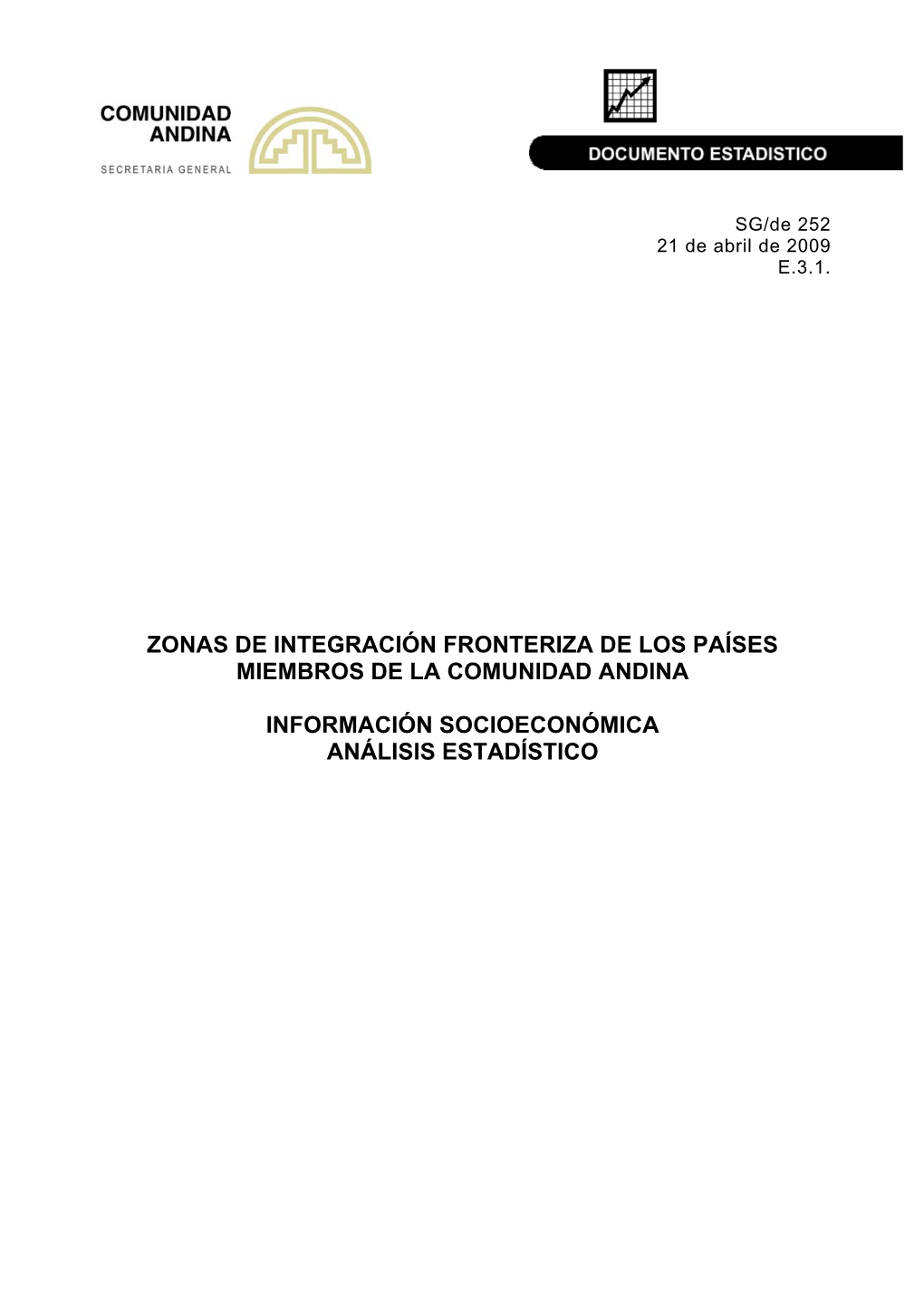 Zonas De Integración Fronteriza De Los Países Miembros De La Comunidad Andina