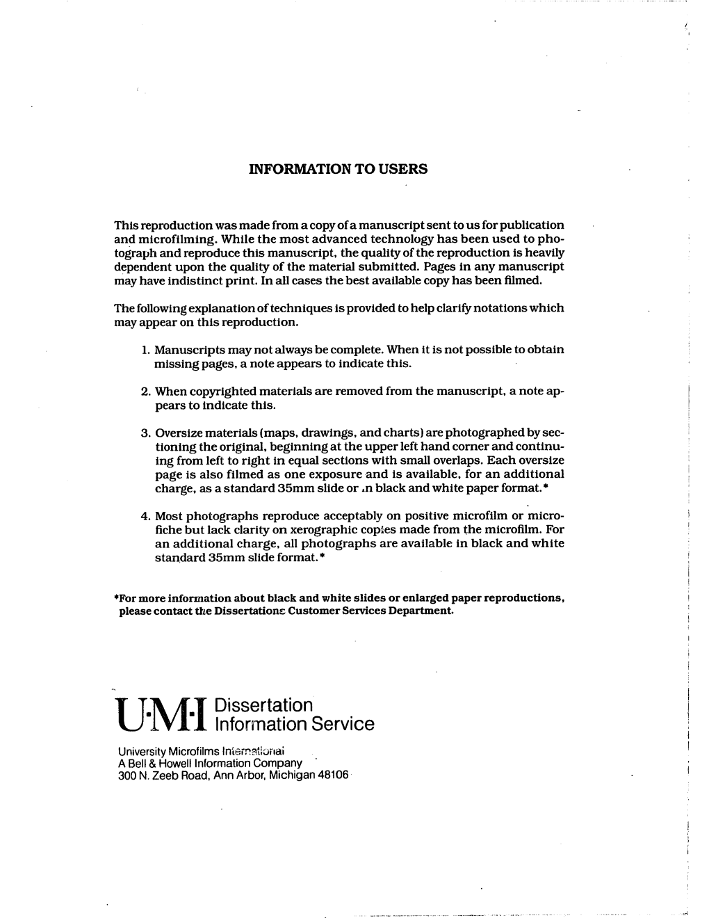 Dissertation Information Service