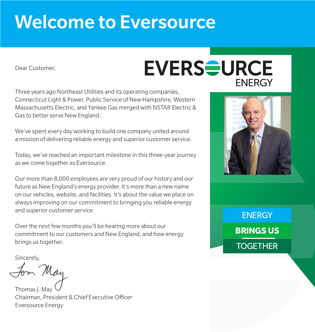 Welcome to Eversource