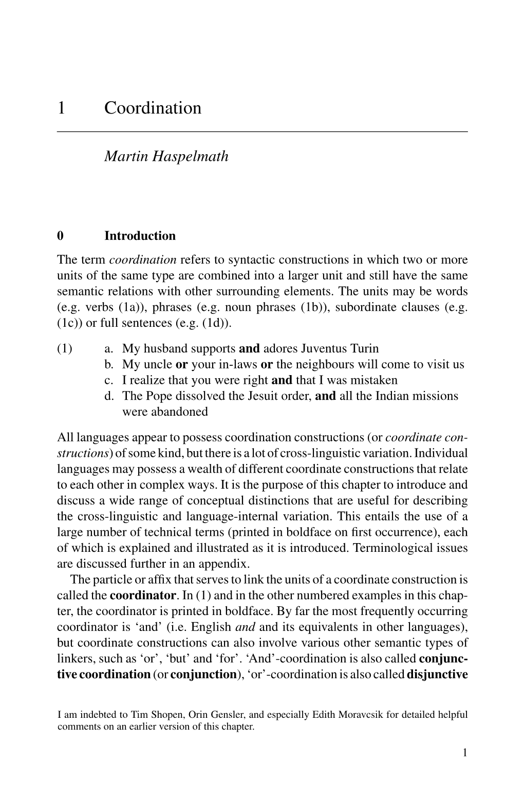 Language Typology and Syntactic Description