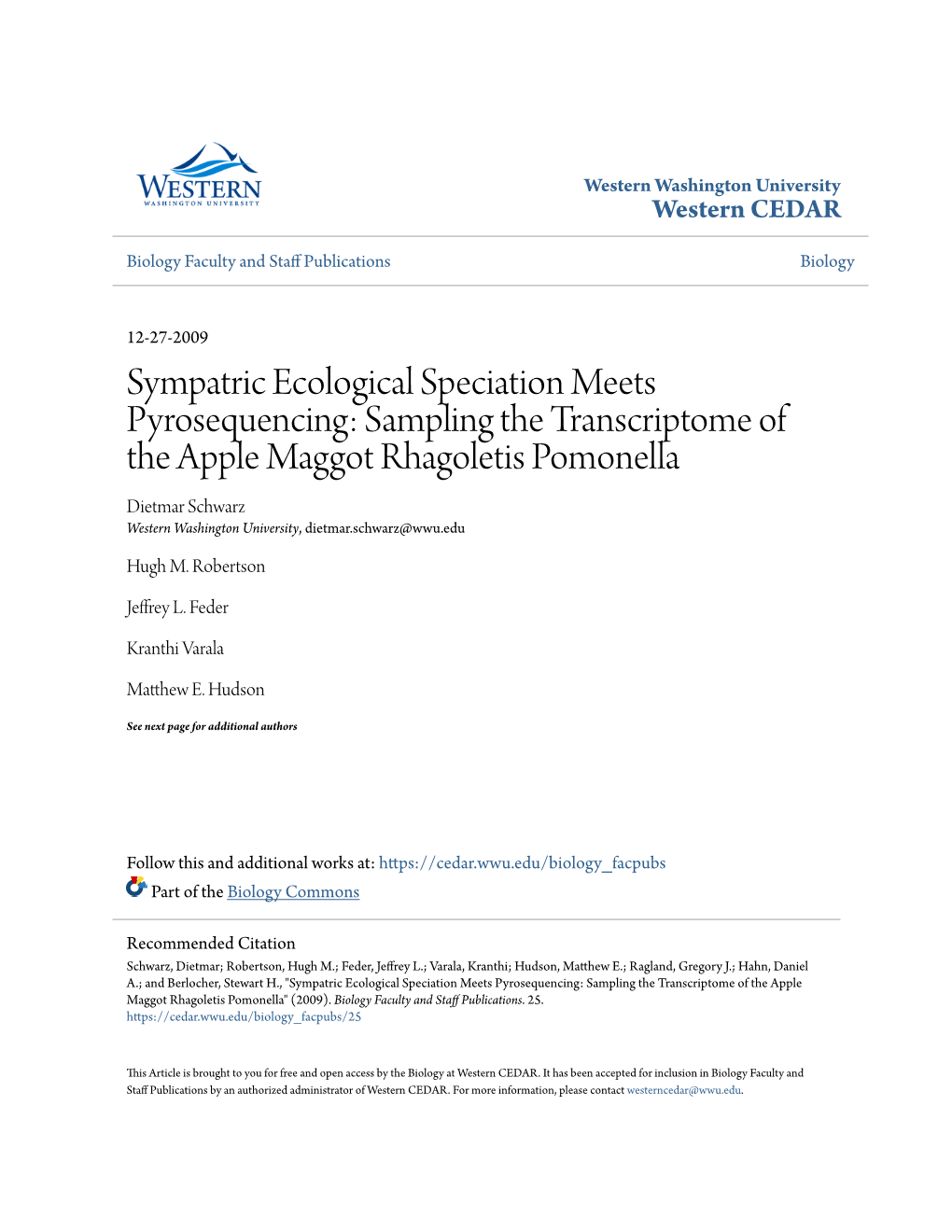 Sympatric Ecological Speciation Meets Pyrosequencing: Sampling