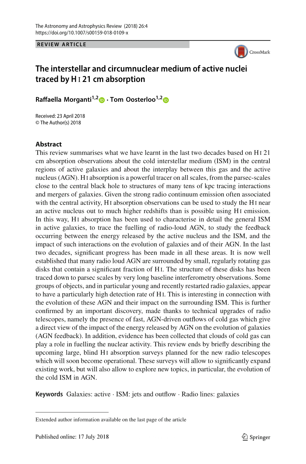 The Interstellar and Circumnuclear Medium of Active Nuclei Traced by H I 21 Cm Absorption