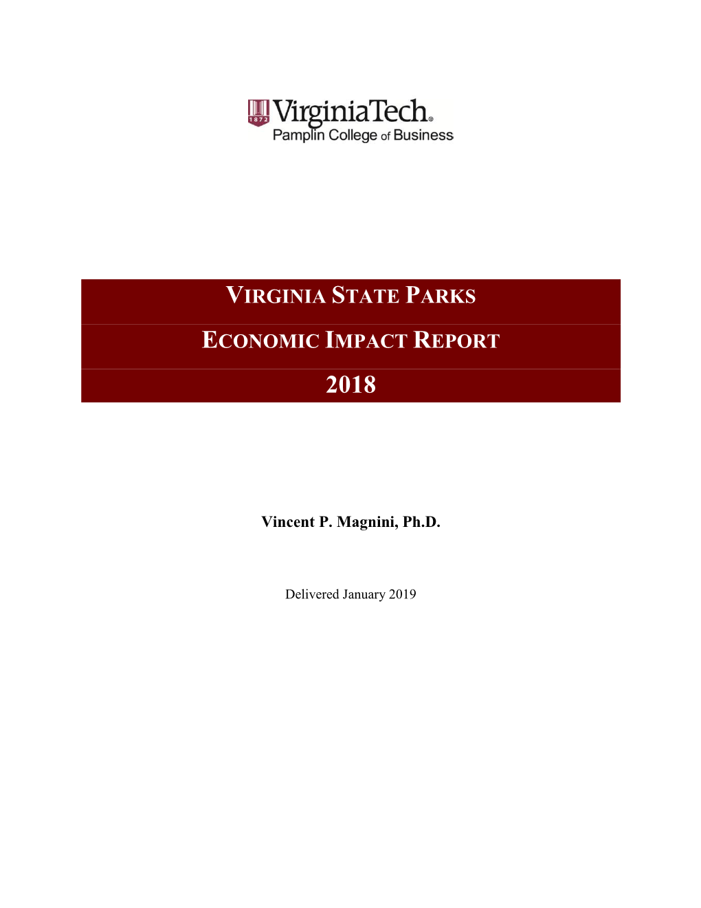 Virginia State Parks Economic Impact Report 2018