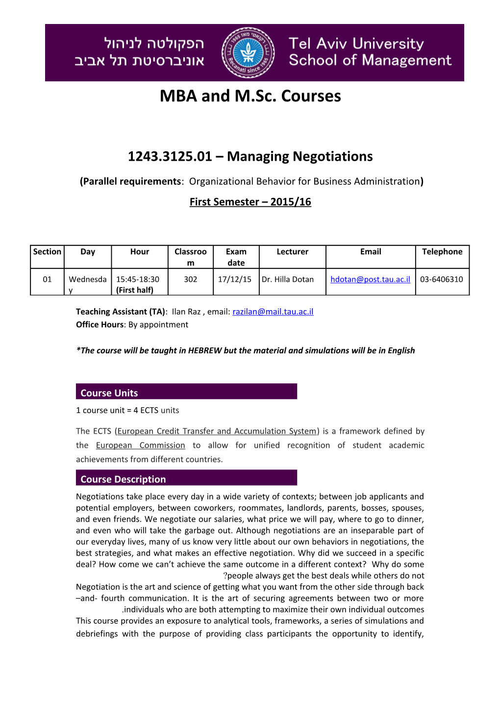 1243.3125.01 Managing Negotiations