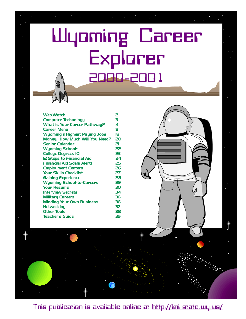 Wyoming Career Explorer 2000-2001