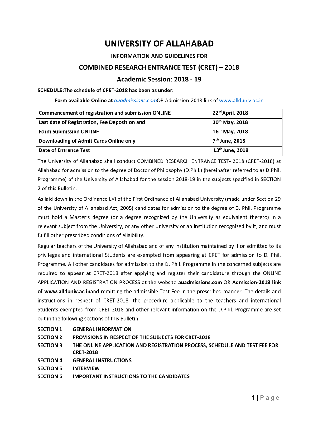 University of Allahabad