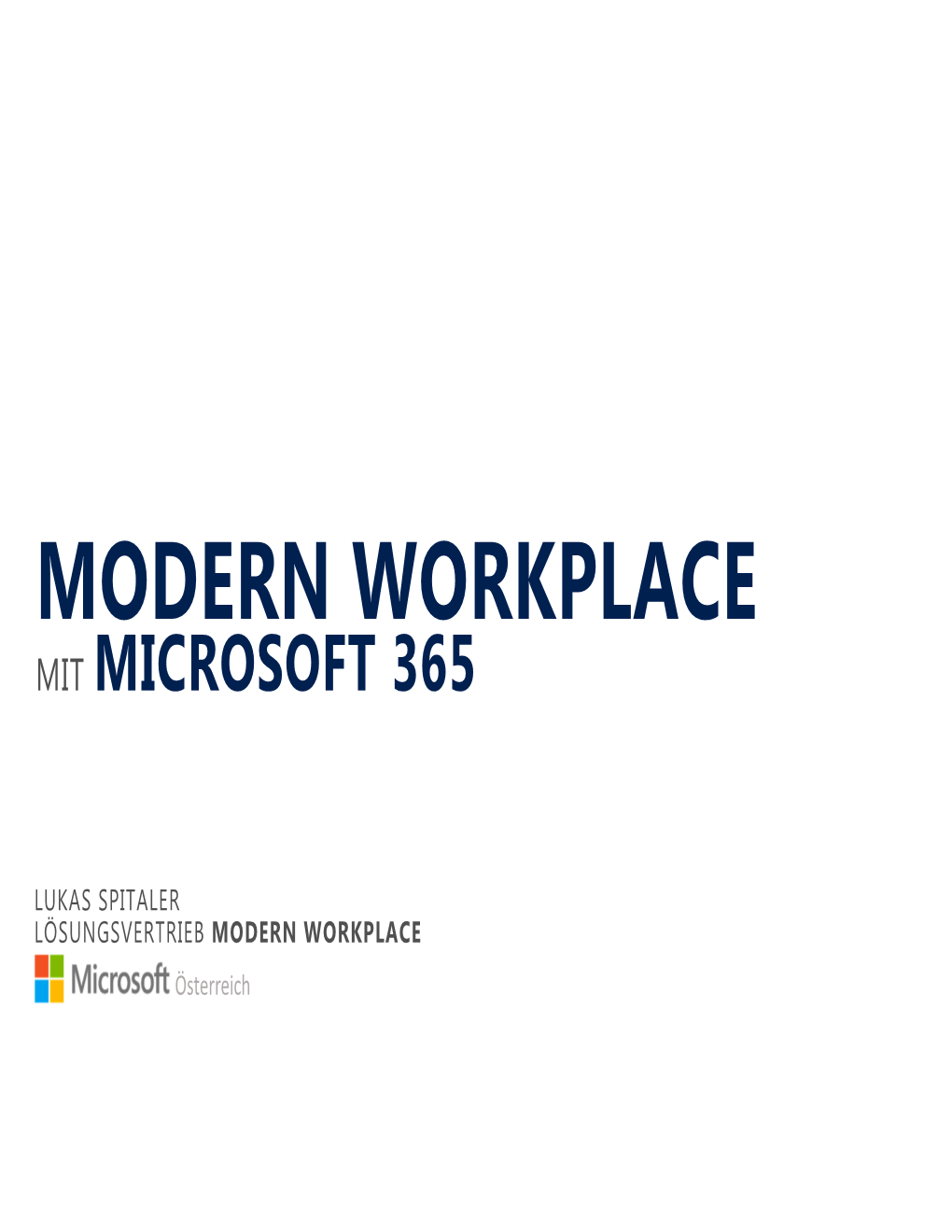 Modern Workplace Mit Microsoft 365