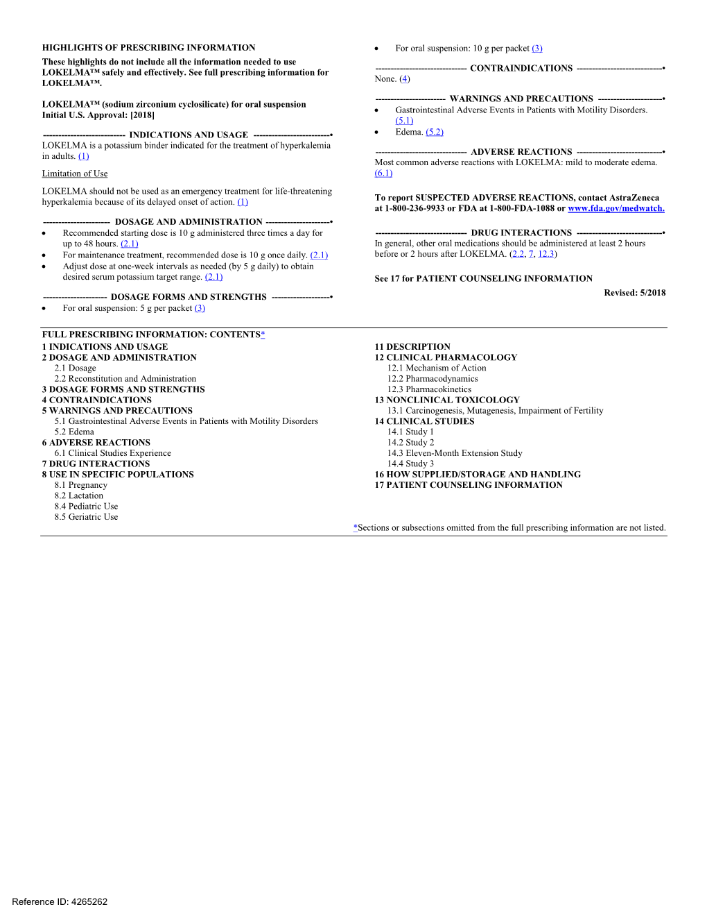 LOKELMA Is Sodium Zirconium Cyclosilicate, a Potassium Binder