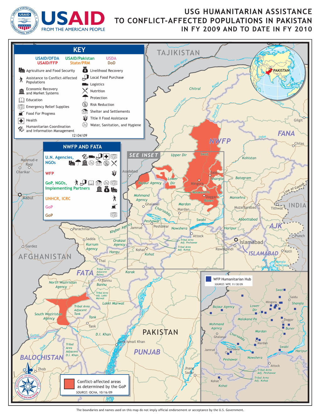 Usg Humanitarian Assistance to Pakistan in Areas