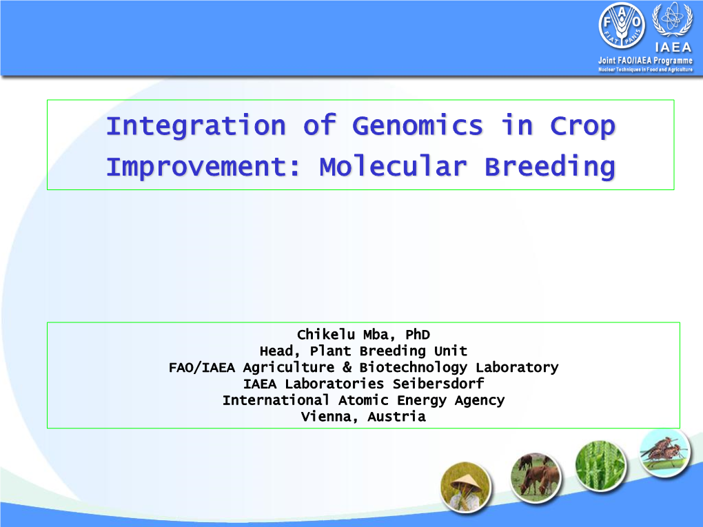 Molecular Breeding