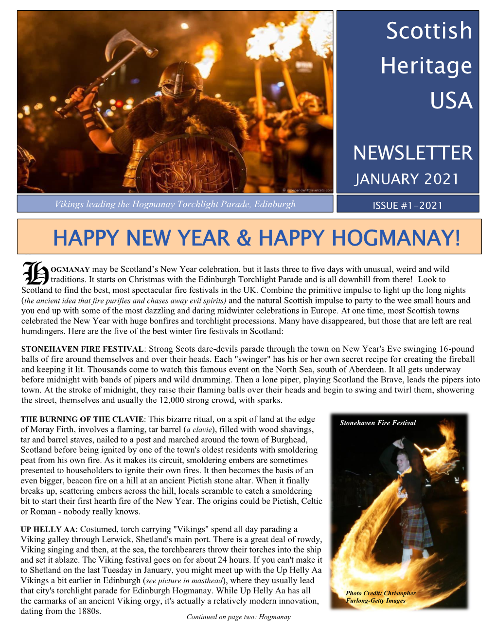 January 2021 Newsletter