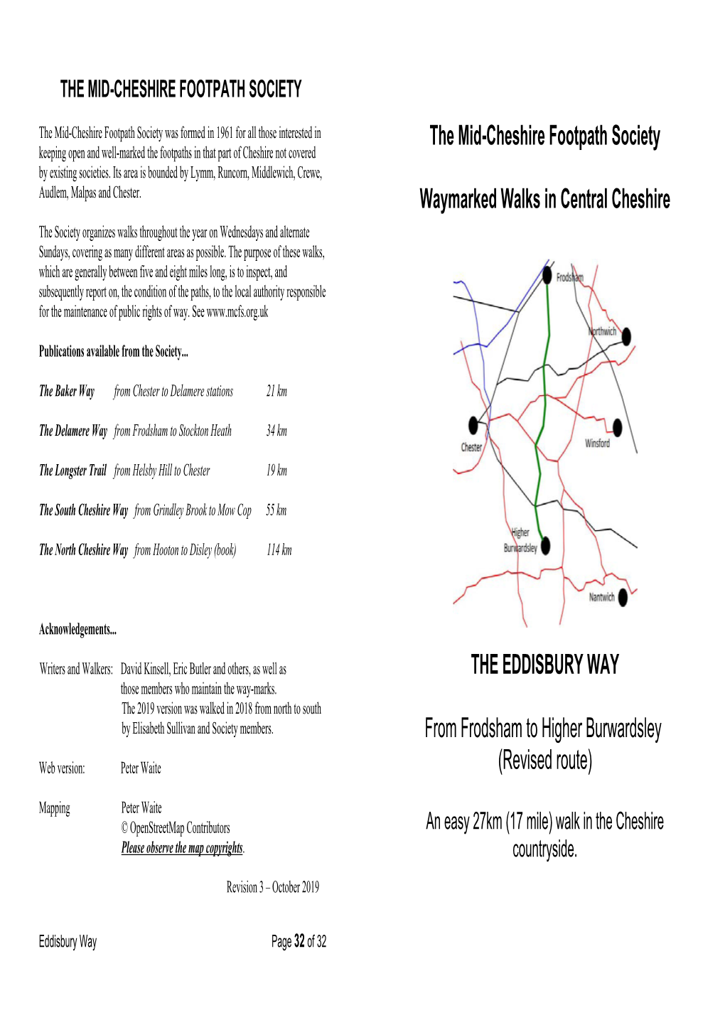 Eddisbury Way A5 Booklet