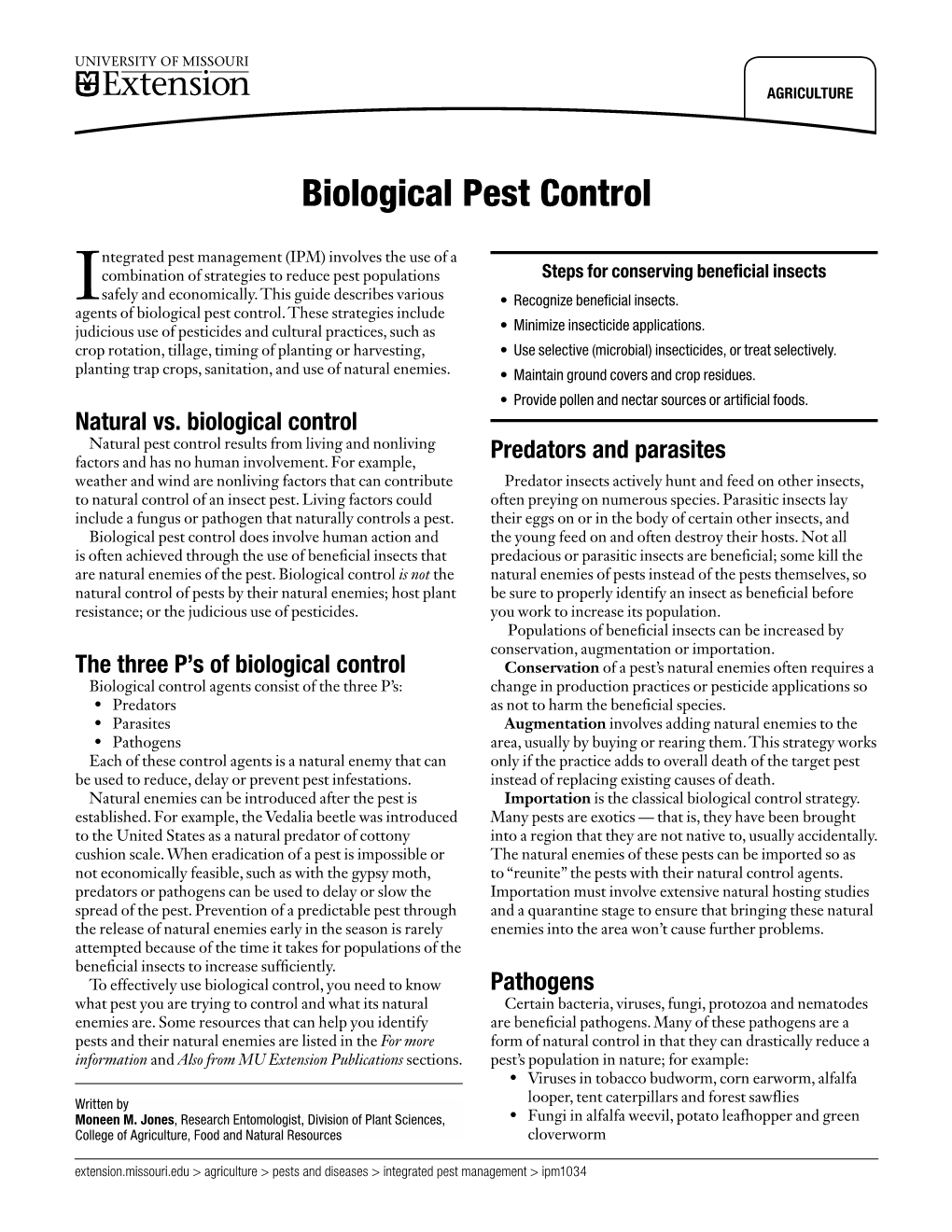 Biological Pest Control