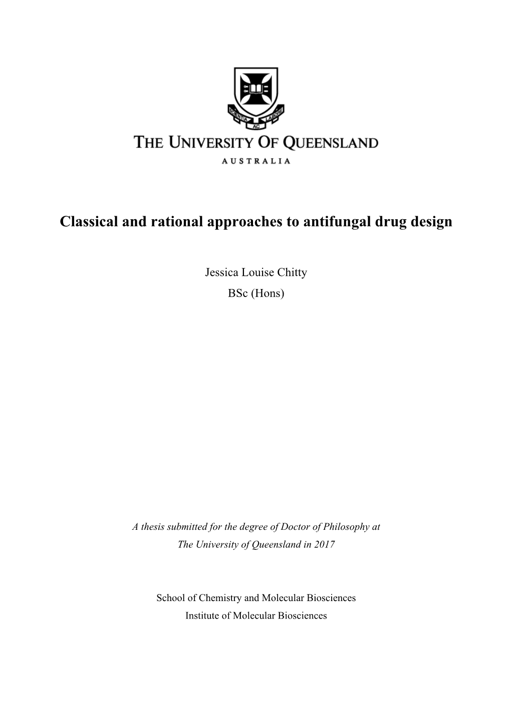 Classical and Rational Approaches to Antifungal Drug Design