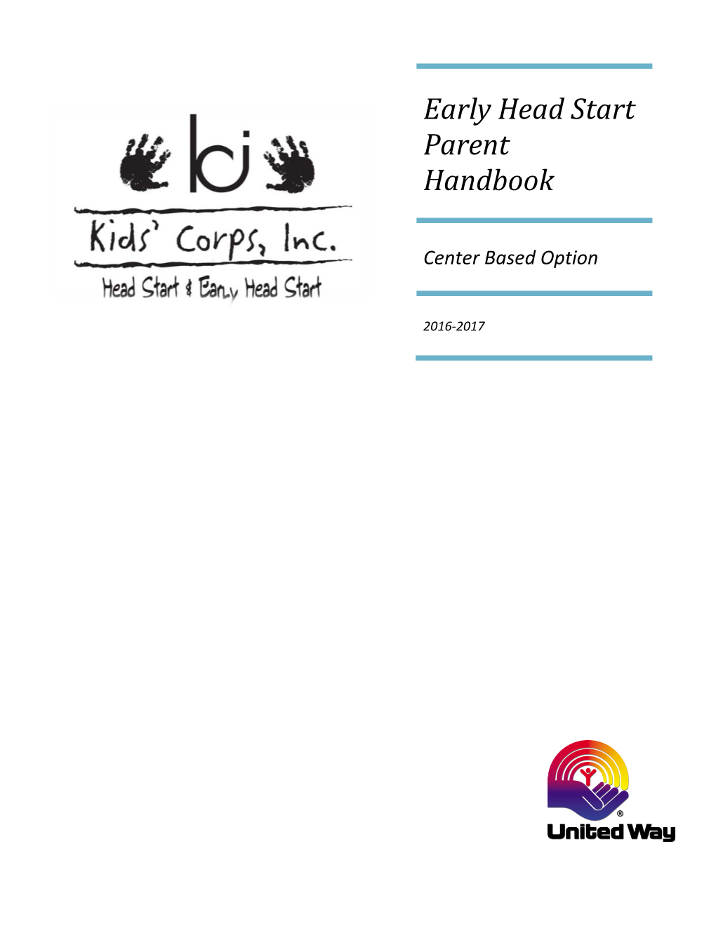 Early Head Start Parent Handbook