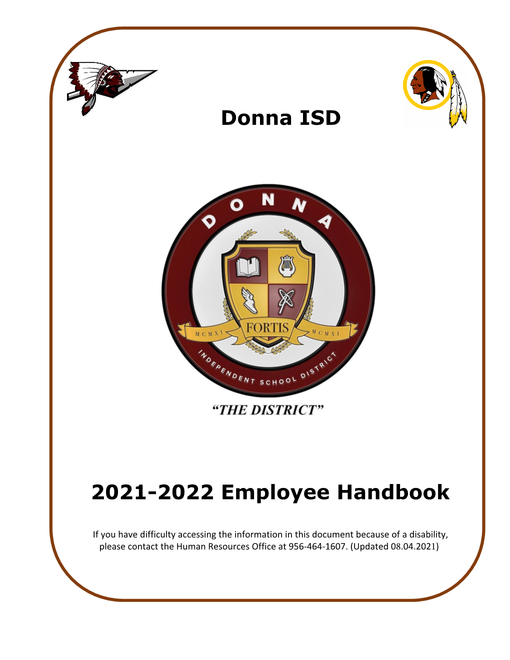 Donna ISD 2021-2022 Employee Handbook