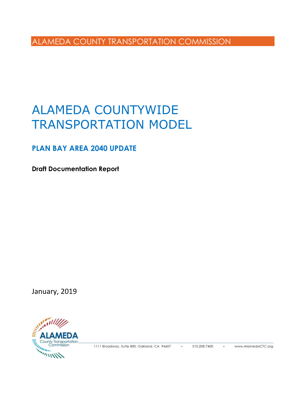 Alameda Countywide Transportation Model