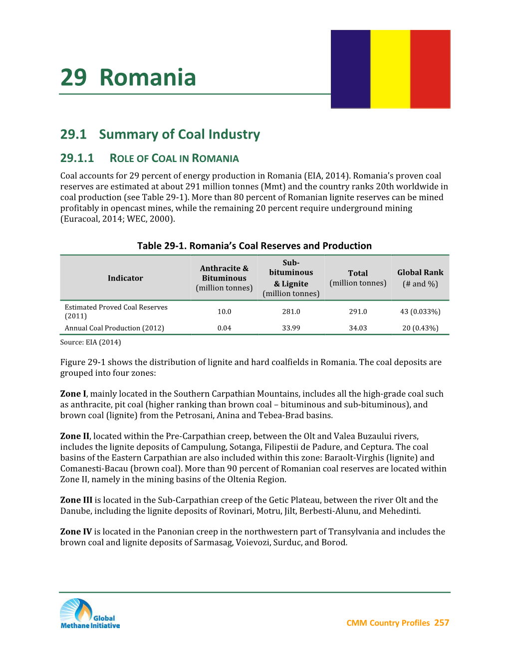 Coal Mine Methane Country Profiles, Chapter 29, June 2015