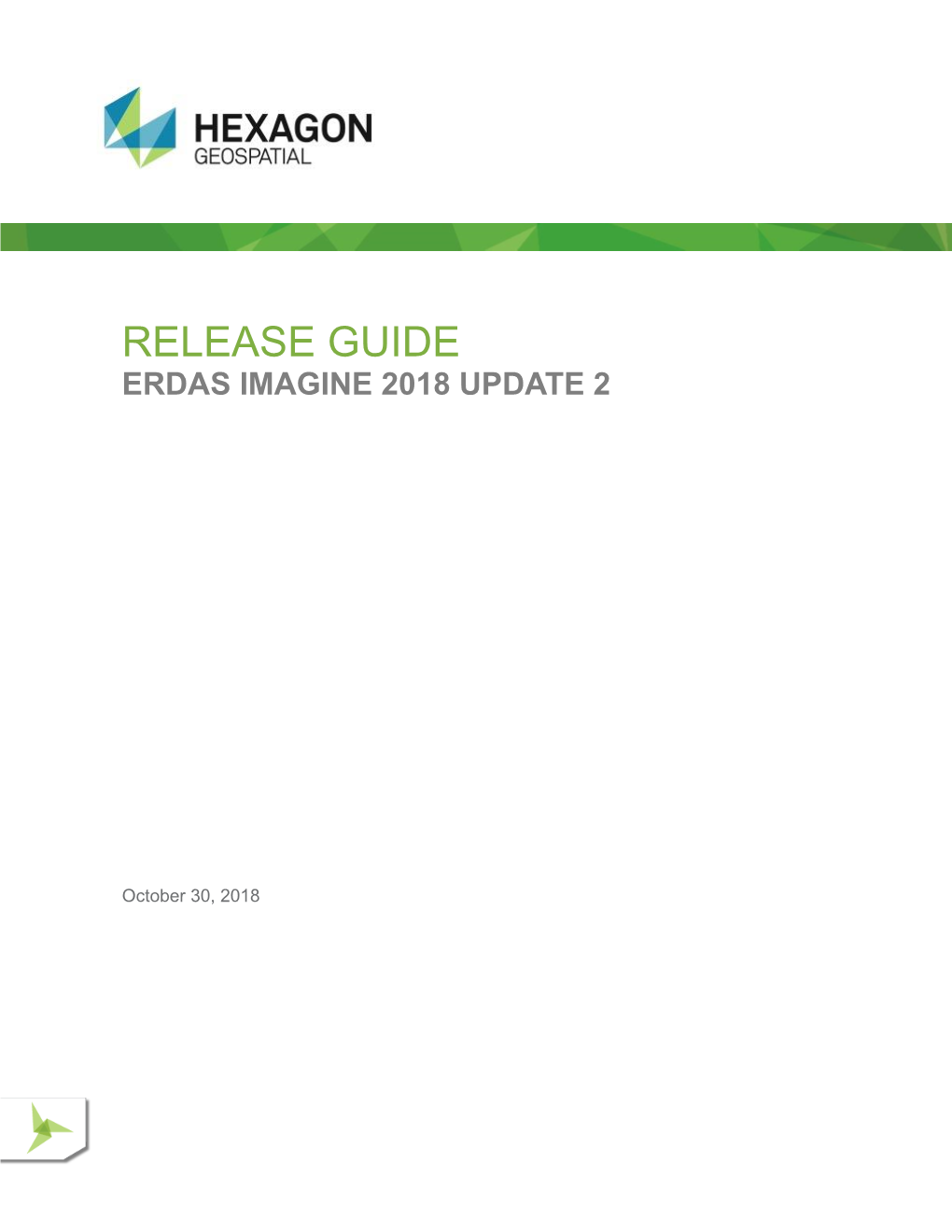 Release Guide for ERDAS IMAGINE 2018 Update 2