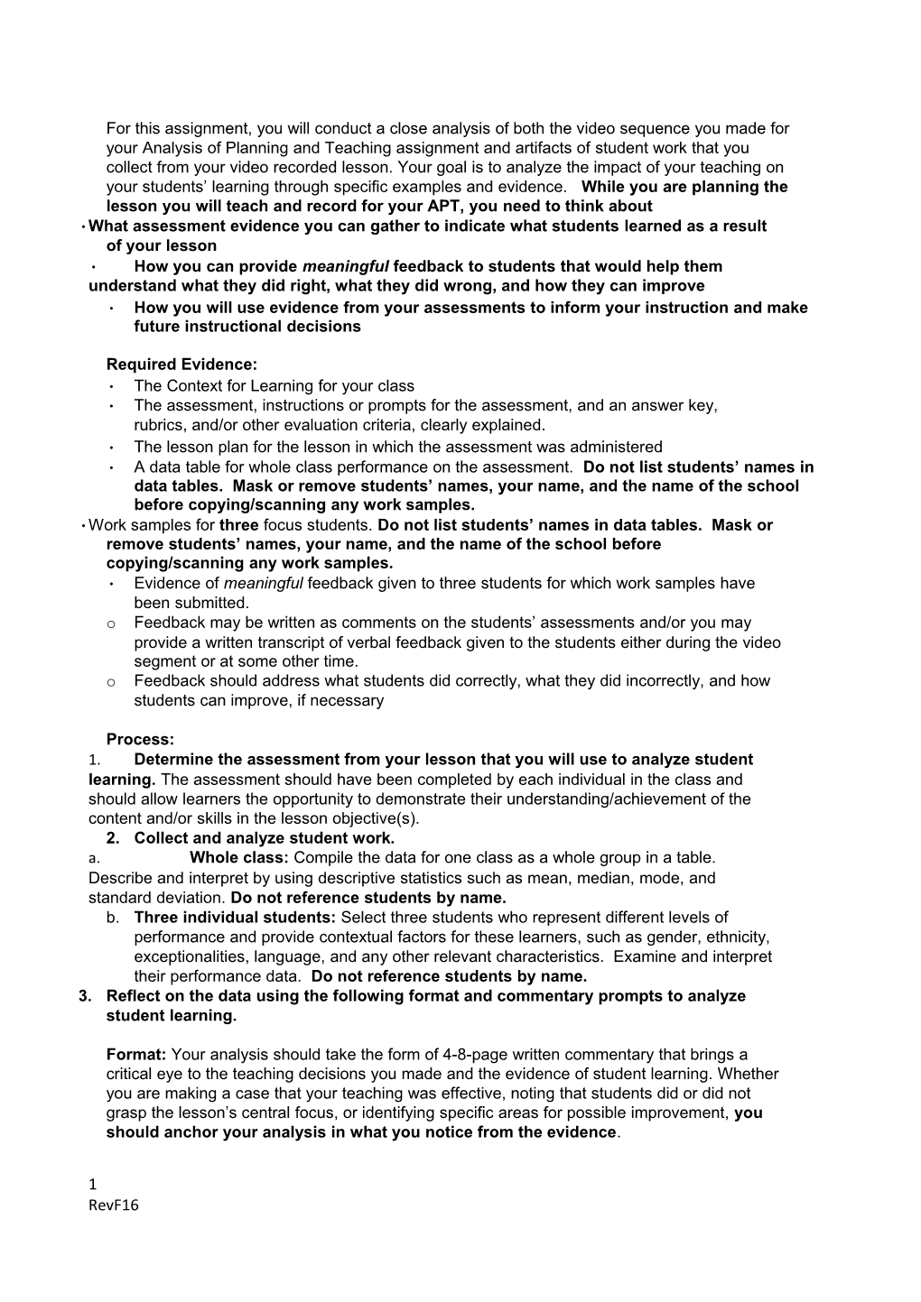 What Assessment Evidence You Can Gather to Indicate What Students Learned As a Result