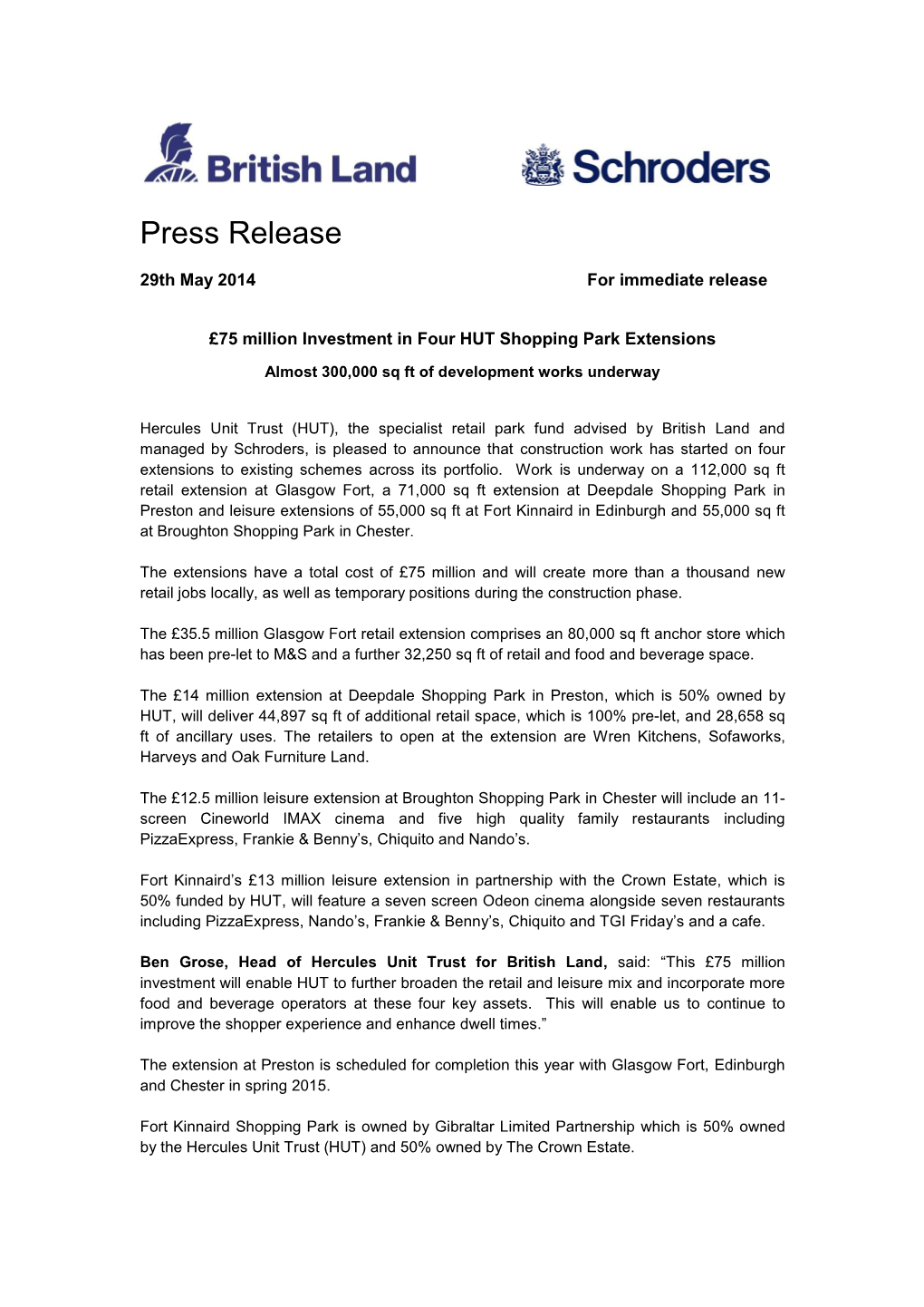 Press Release