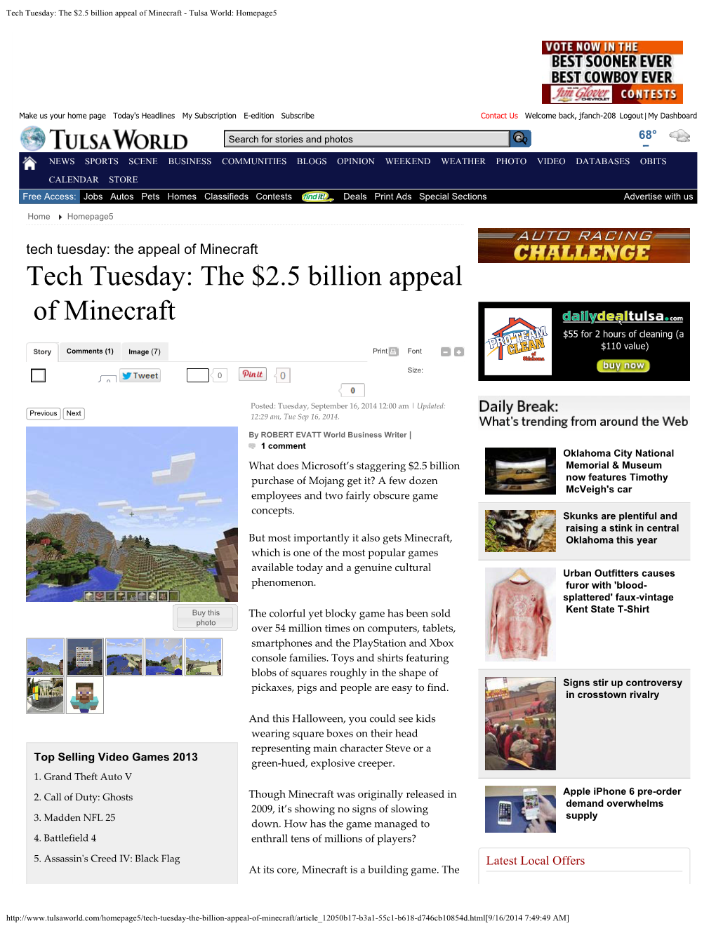 Tulsa World: Homepage5