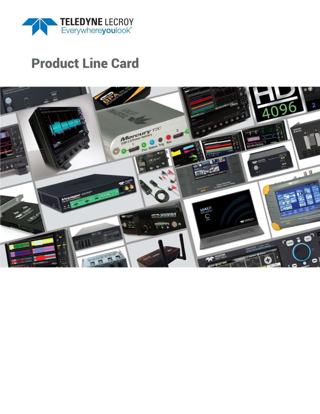 Teledyne Lecroy Product Line Card