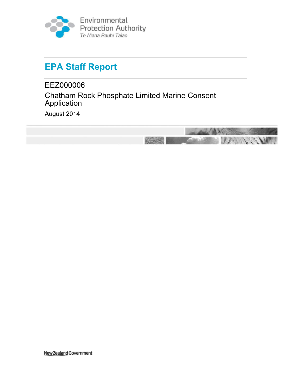 EPA Staff Report EEZ000006 Chatham