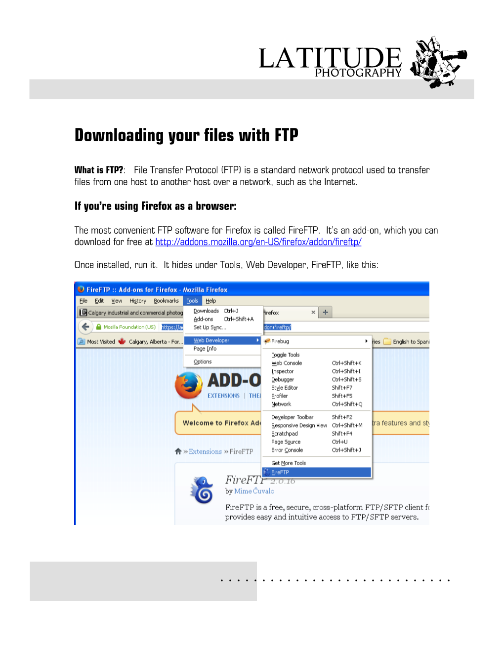 Connecting with FTP Server