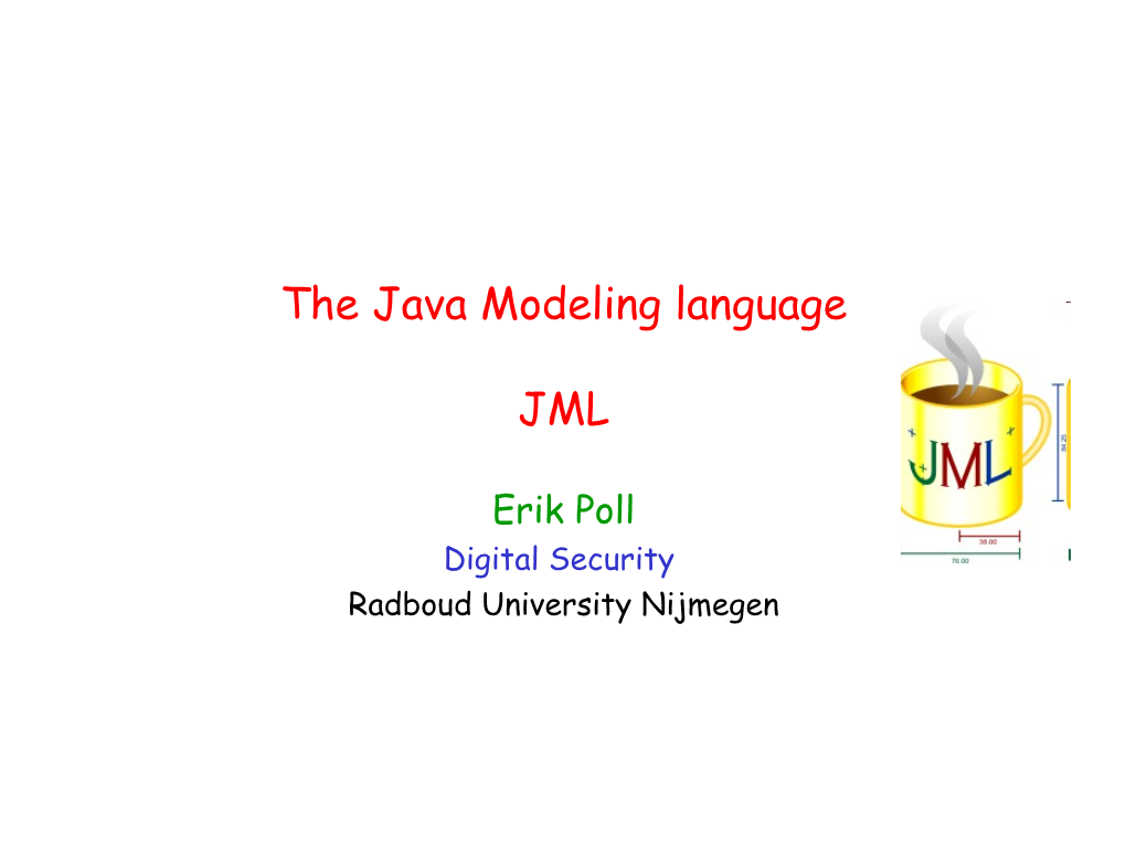The Java Modeling Language