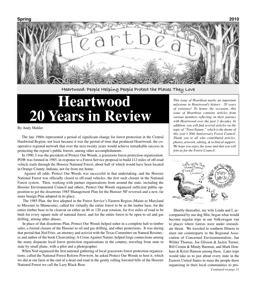 Heartwood 20 Years in Review