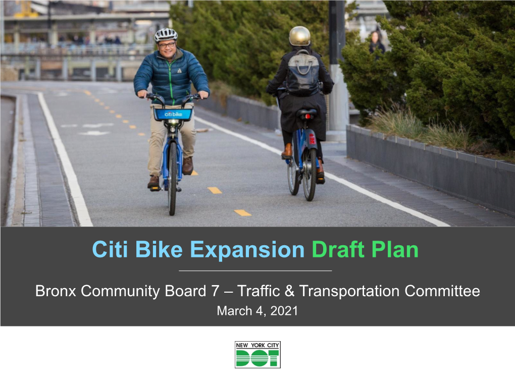 Citi Bike Expansion Draft Plan