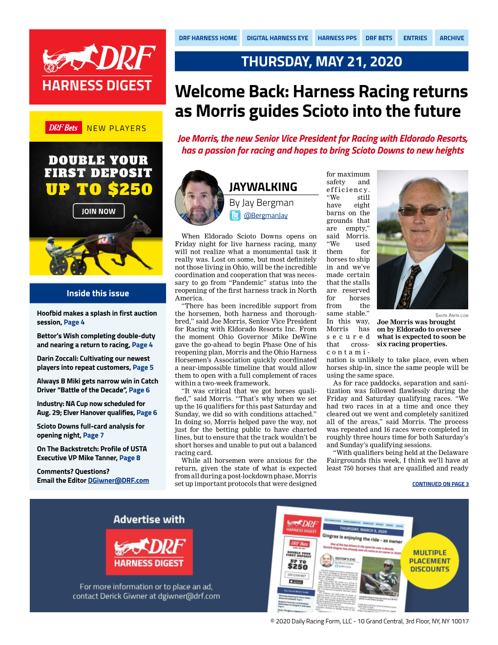 Welcome Back: Harness Racing Returns As Morris Guides Scioto Into the Future