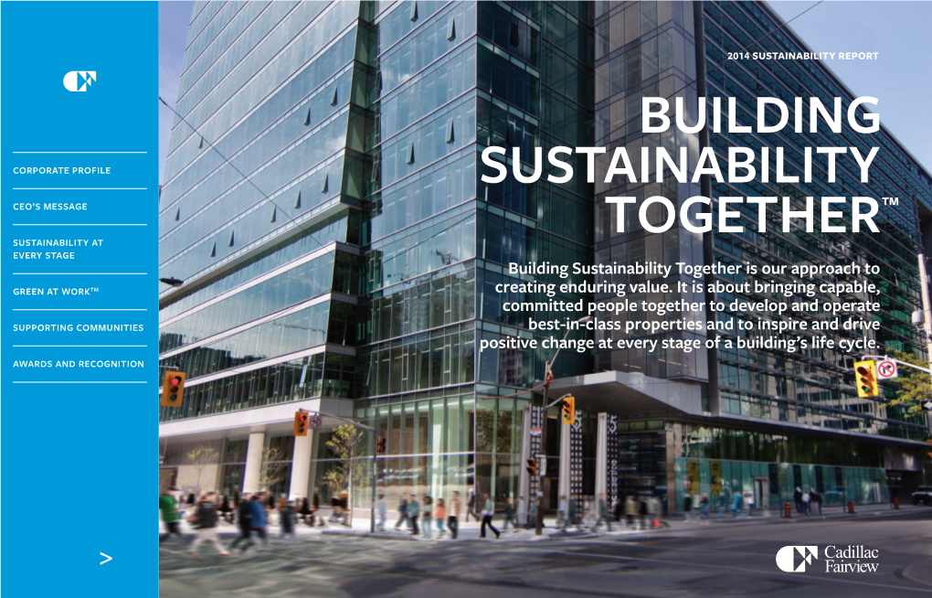 Building Sustainability Togethertm