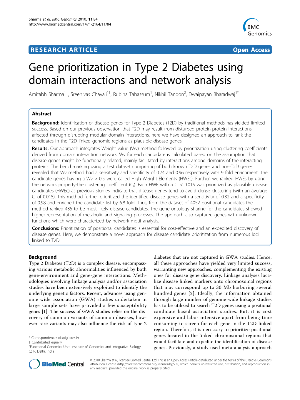 Gene Prioritization in Type 2 Diabetes Using Domain Interactions And