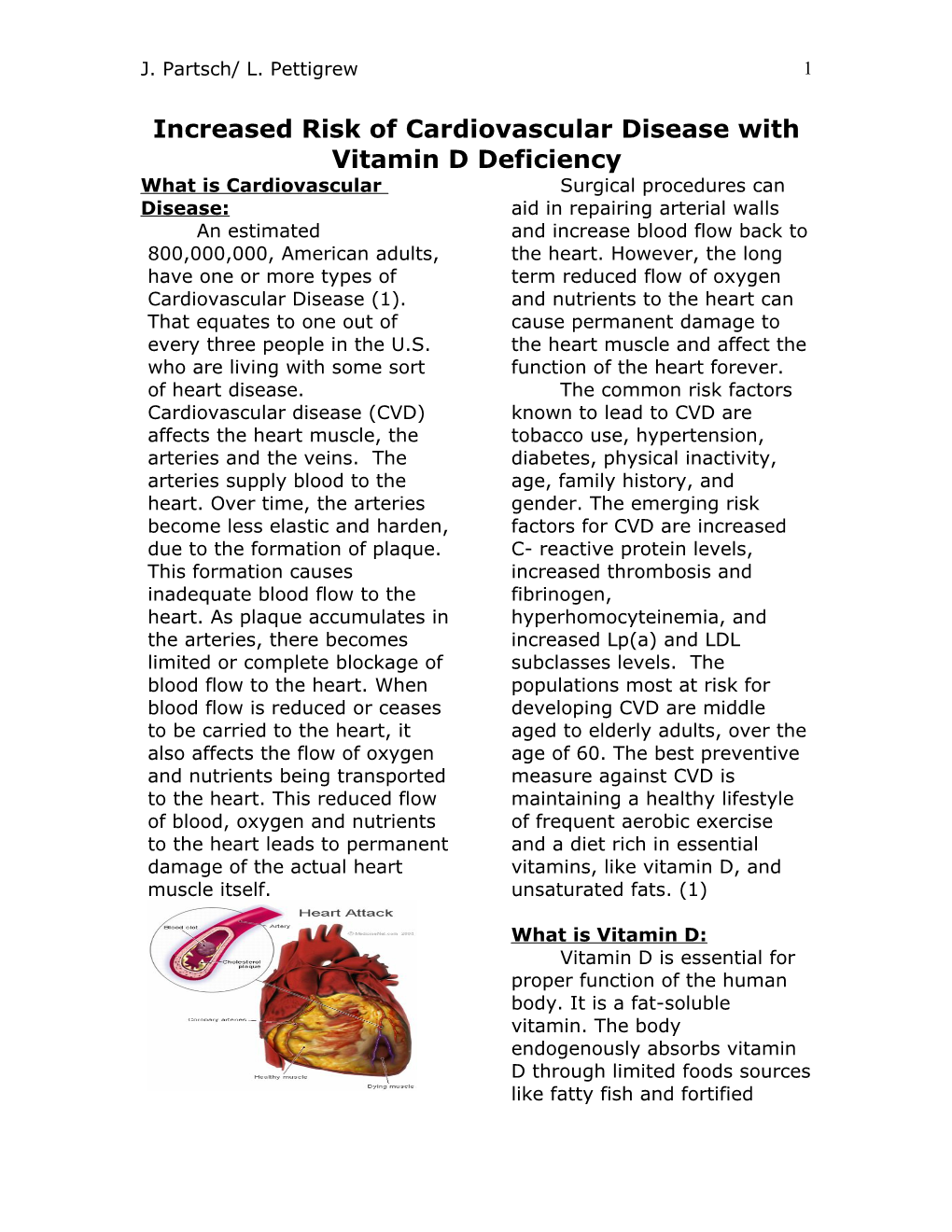 Increased Risk of Cardiovascular Disease with Vitamin D Deficiency