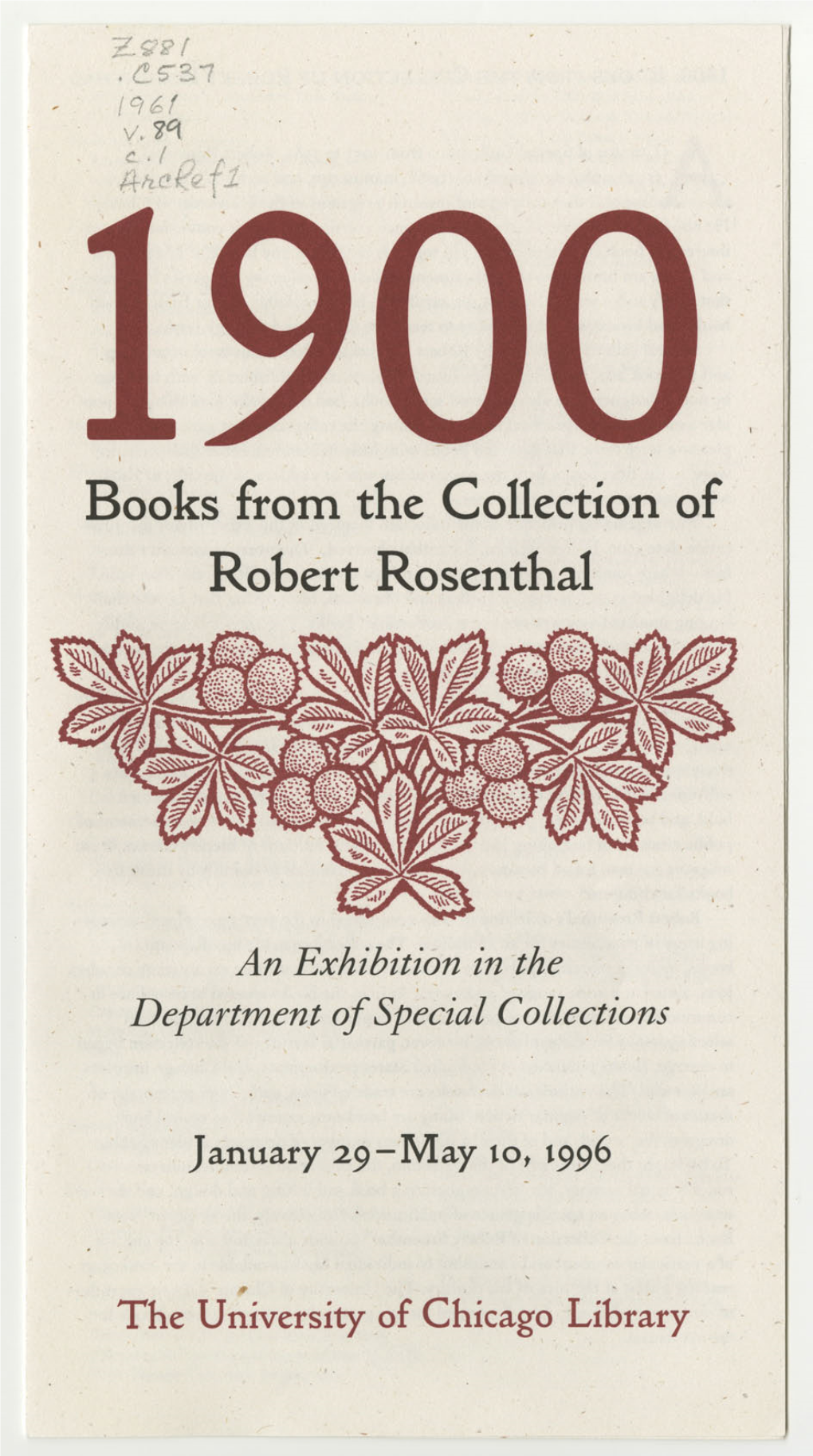 Collection of Robert Rosenthal