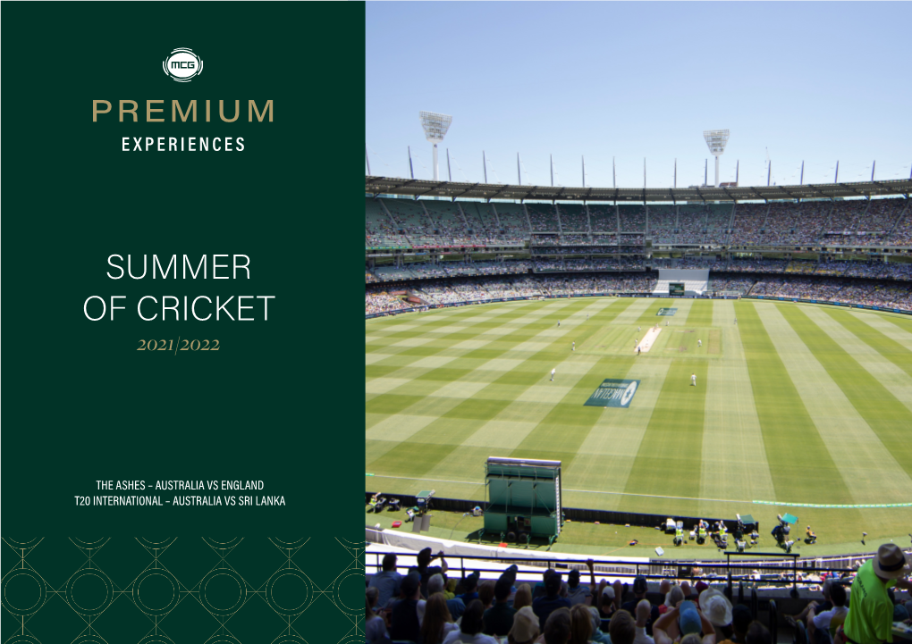 Summer of Cricket 2021/2022