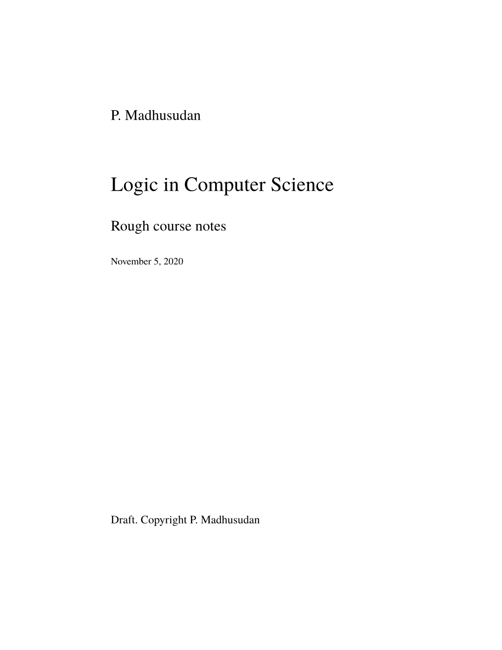 Logic in Computer Science