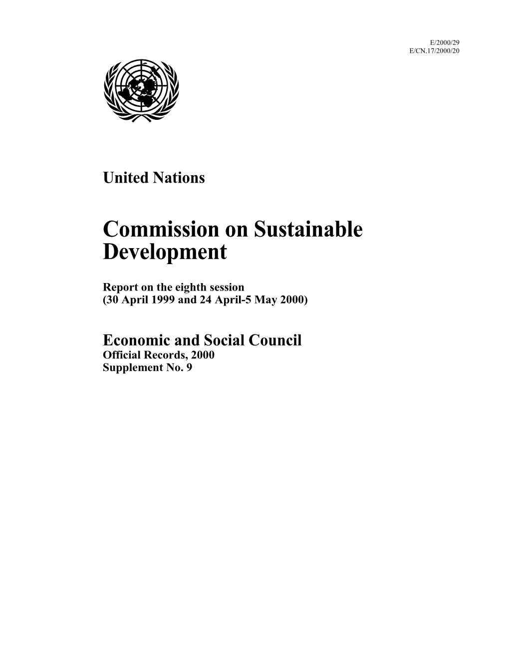 Commission on Sustainable Development