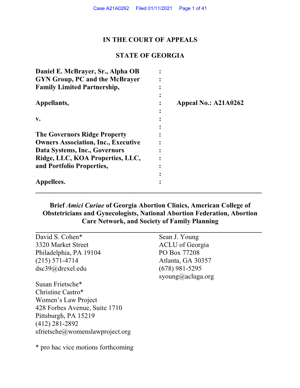 ACLU of GA Amicus Brief