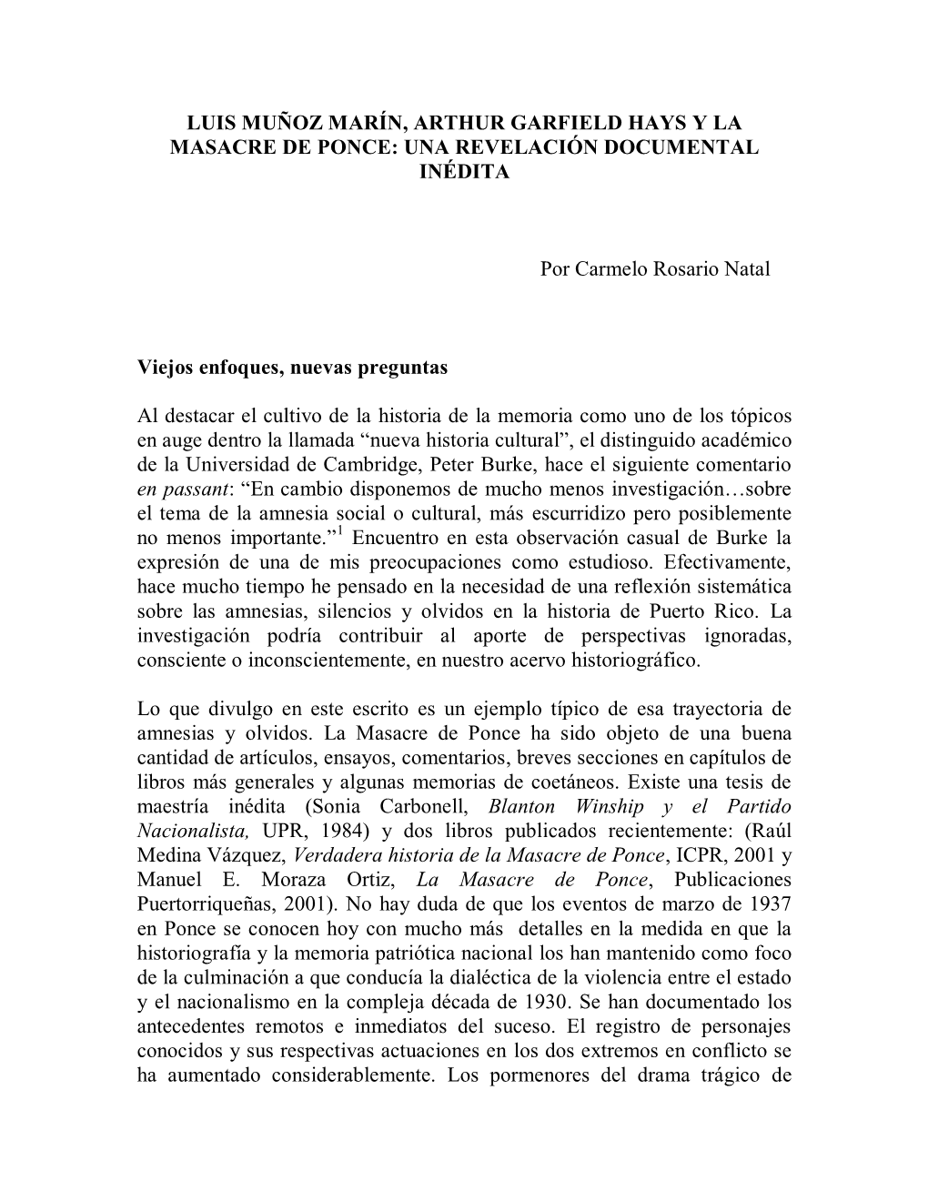 La Masacre De Ponce: Una Revelación Documental Inédita