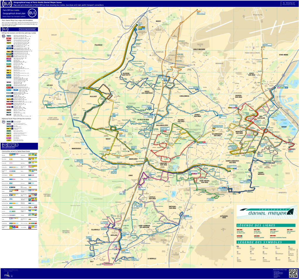 Paris Keolis Meyer DM Bus Routes Geographical